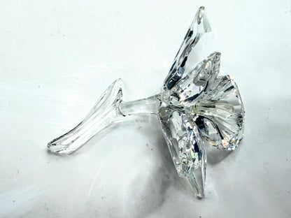 Swarovski Crystal Orchid Yellow Center Flower Retired Michael Stamey COA S336