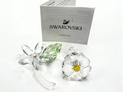 Swarovski Crystal Jasmine Blossom & SCS Wild Flower Retired Set of 2 COS S337