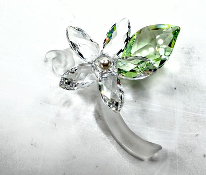 Swarovski Crystal Jasmine Blossom & SCS Wild Flower Retired Set of 2 COS S337