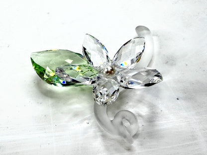 Swarovski Crystal Jasmine Blossom & SCS Wild Flower Retired Set of 2 COS S337