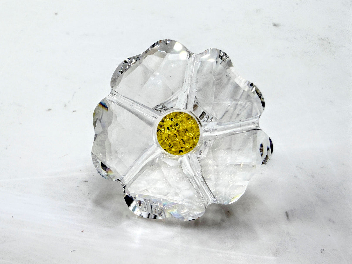 Swarovski Crystal Jasmine Blossom & SCS Wild Flower Retired Set of 2 COS S337