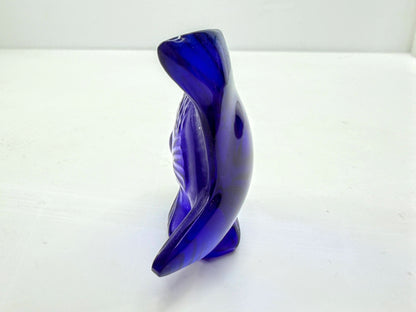 Lalique France Cap Ferrat Blue Crystal Poisson Fish Figurine singed w/box S340
