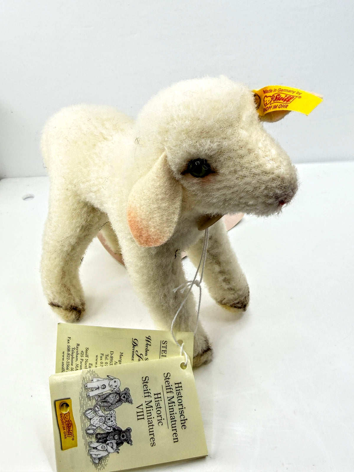 Steiff Historic Miniatures VIII Lamm 1936 Lamb 2003 Replica ONS 033353 A1319