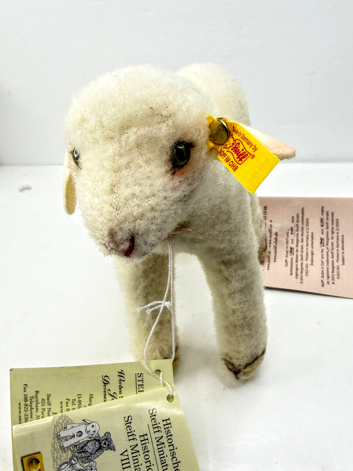 Steiff Historic Miniatures VIII Lamm 1936 Lamb 2003 Replica ONS 033353 A1319