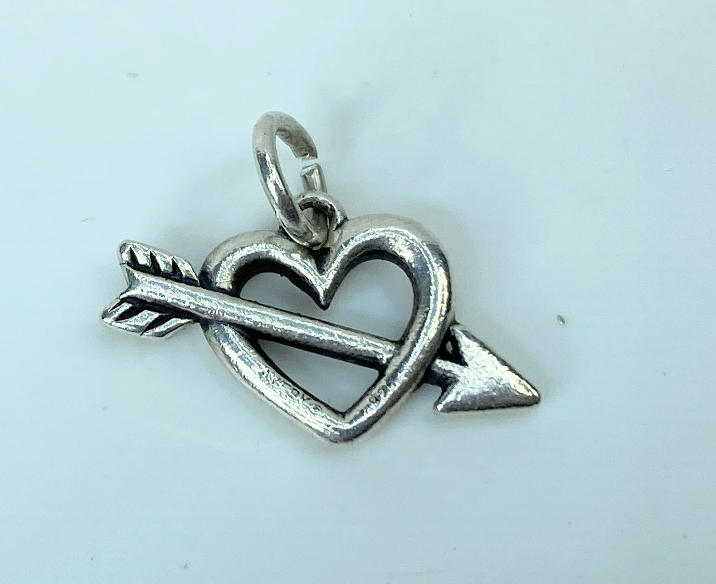 James Avery Sterling silver Loves Arrow Charm original ring 18.8mm JR940