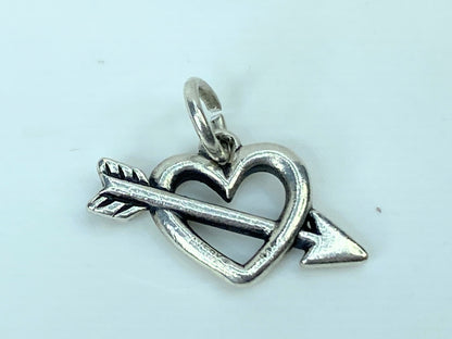 James Avery Sterling silver Loves Arrow Charm original ring 18.8mm JR940