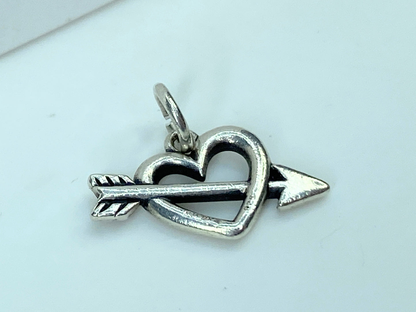 James Avery Sterling silver Loves Arrow Charm original ring 18.8mm JR940