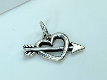 James Avery Sterling silver Loves Arrow Charm original ring 18.8mm JR940