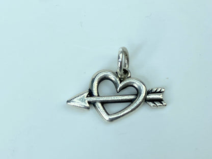 James Avery Sterling silver Loves Arrow Charm original ring 18.8mm JR940