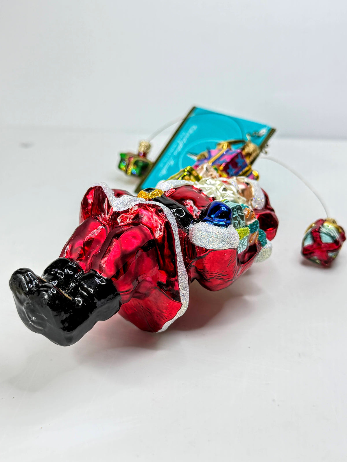 Christopher Radko Retired Lots A Loot Santa Gifts Glass Ornament Vintage XN117