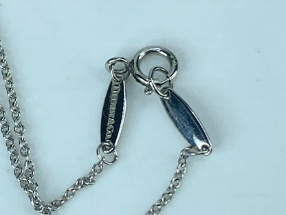 Tiffany & Co. Platinum By The Yard Diamond Necklace 16.0" 2.4g JR447