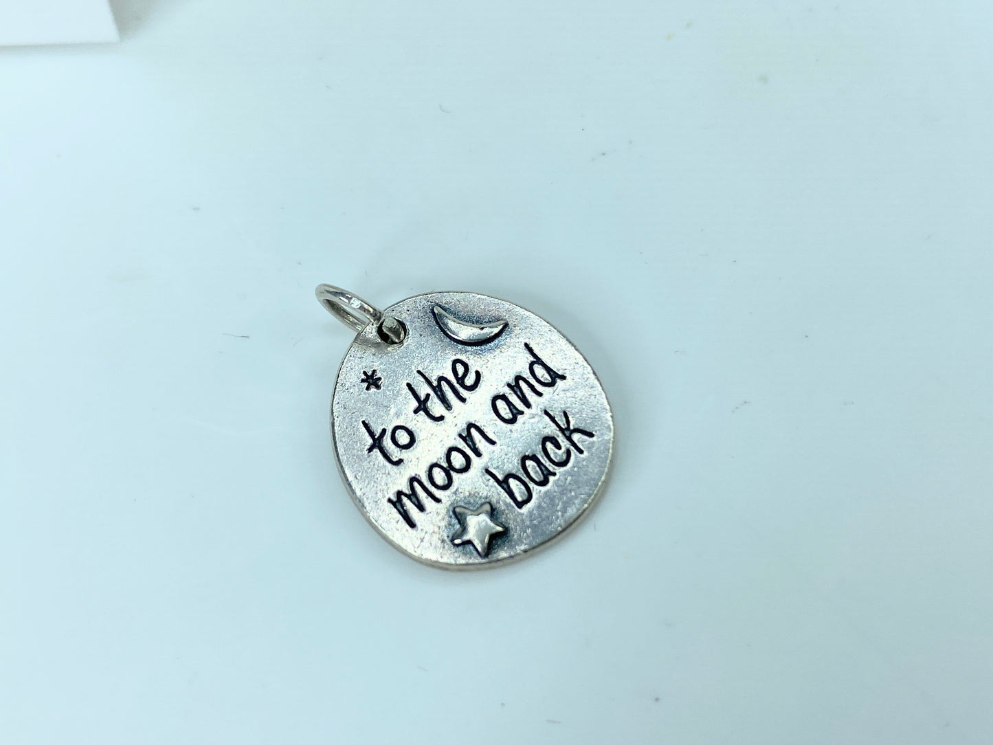 James Avery Sterling Silver "To The Moon And Back" Charm 19.2 x 17.6 JR947