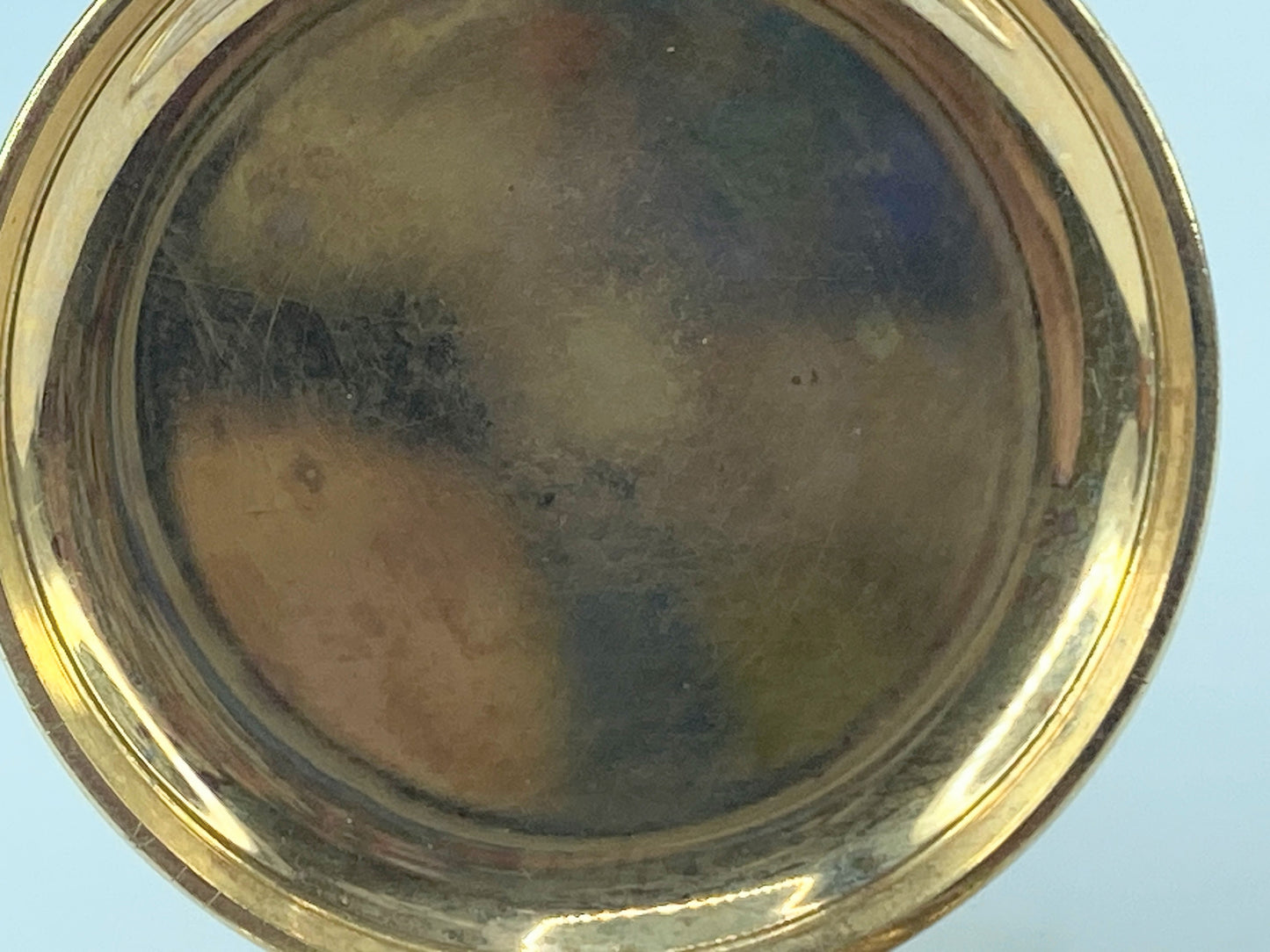 c1910 14K Waltham Hunter case mechanical Lady pocket watch 1.25" Running JR448