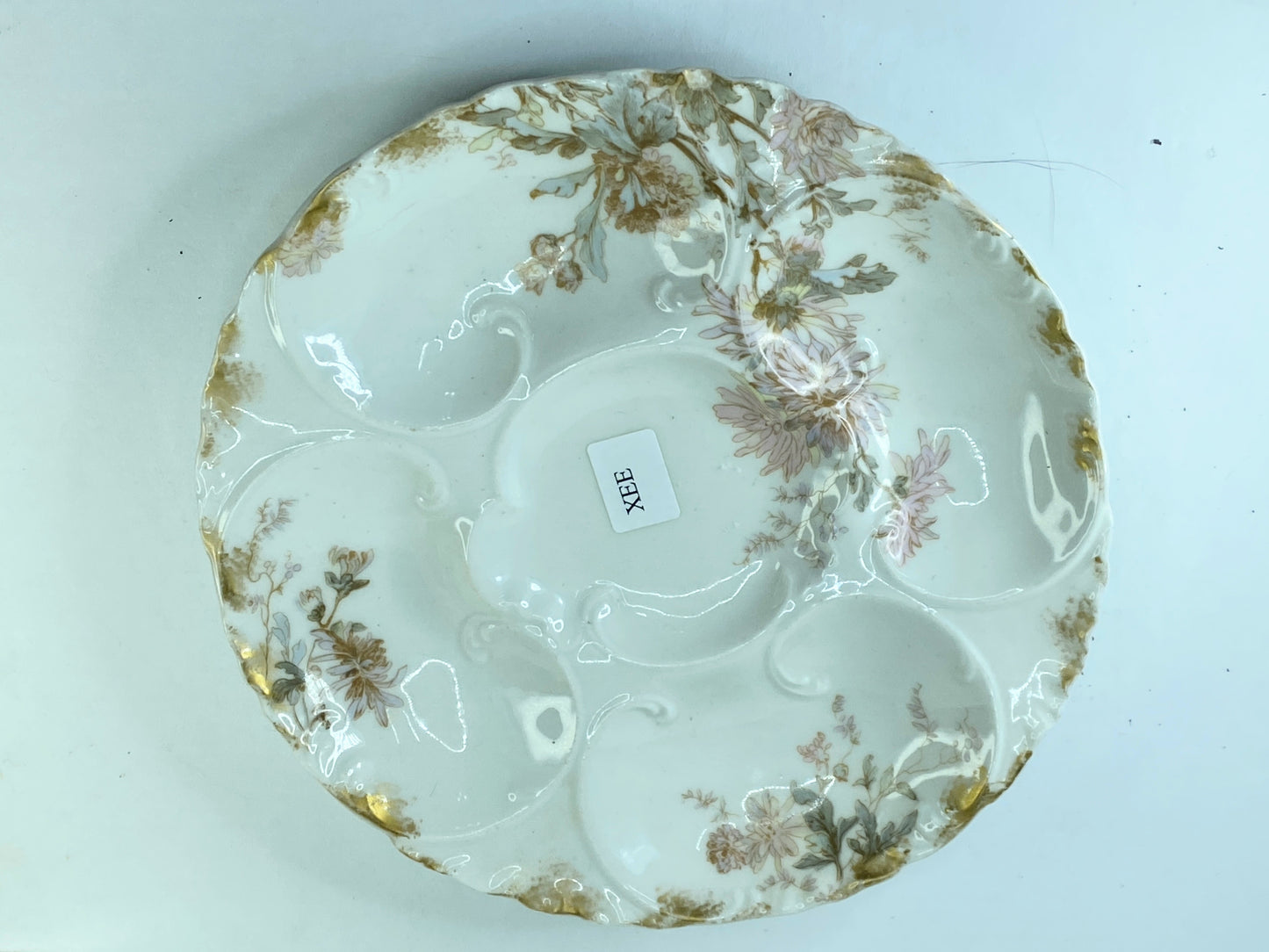 Antique Haviland Limoges Oyster Plate Davis Collamore & Co Broadway 21st St A394