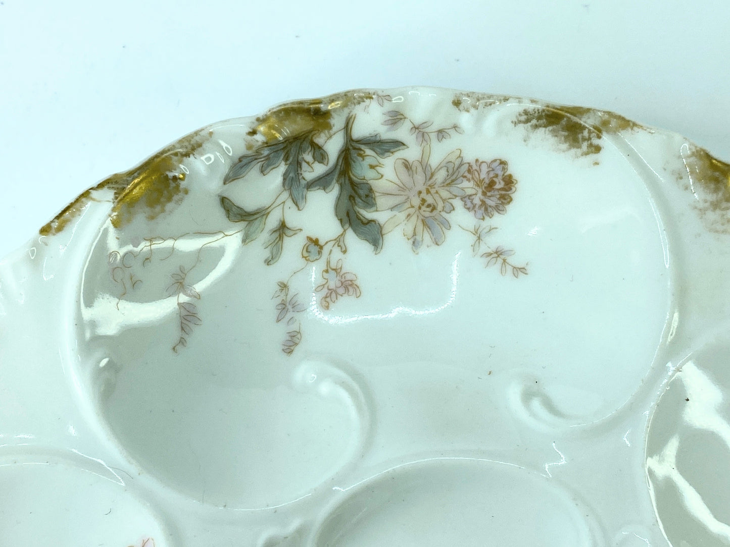 Antique Haviland Limoges Oyster Plate Davis Collamore & Co Broadway 21st St A394