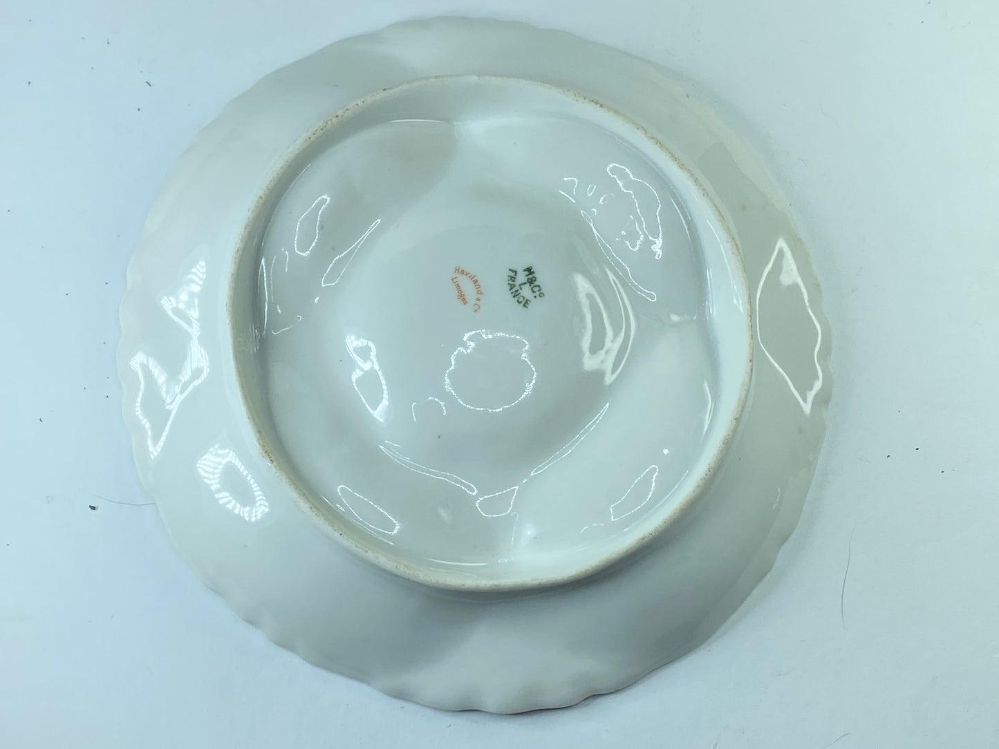 Antique Haviland Limoges Oyster Plate Davis Collamore & Co Broadway 21st St A394