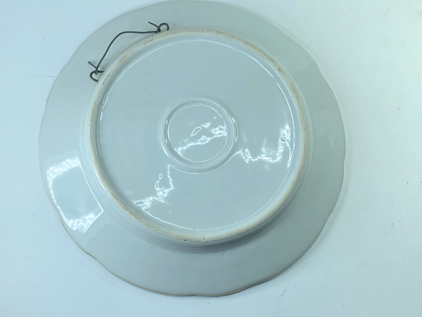 Vintage Nippon Oyster plate, hand painted, roses, dogwood, pink, 9" c1920 A399