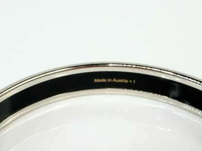 Vintage Hermes Numbers Enamel Bangle Red White Roulette Austria GS773