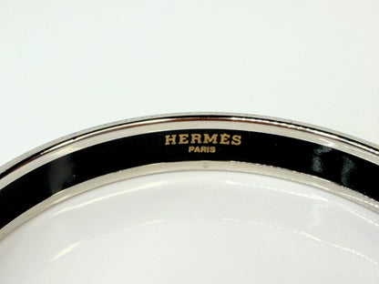 Vintage Hermes Numbers Enamel Bangle Red White Roulette Austria GS773