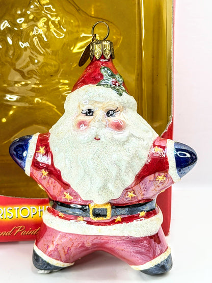 Christopher Radko Vintage Star Santa Resin Christmas Ornament Holiday XN135