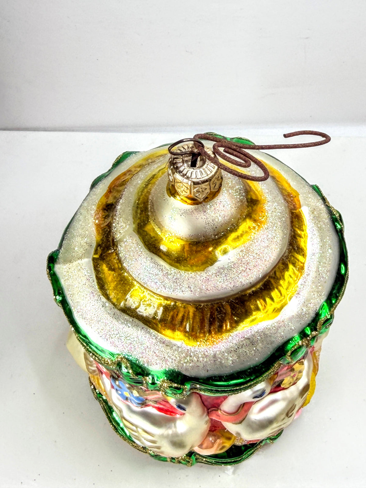 Kurt Adler Polonaise Six Geese A Laying Glass Ornament Keith Stefan 2000 XN136