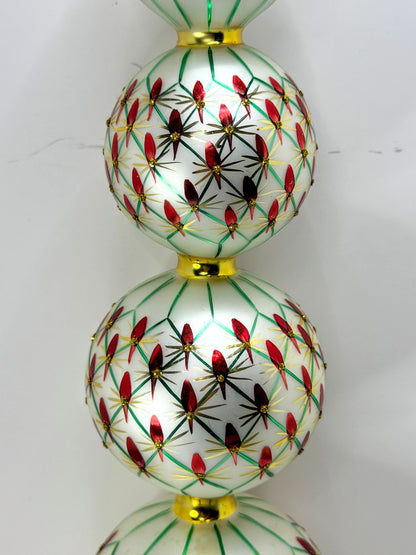Christopher Radko Retired French Regency 4 Ball Glass Tree Topper 94-388-1 XN120