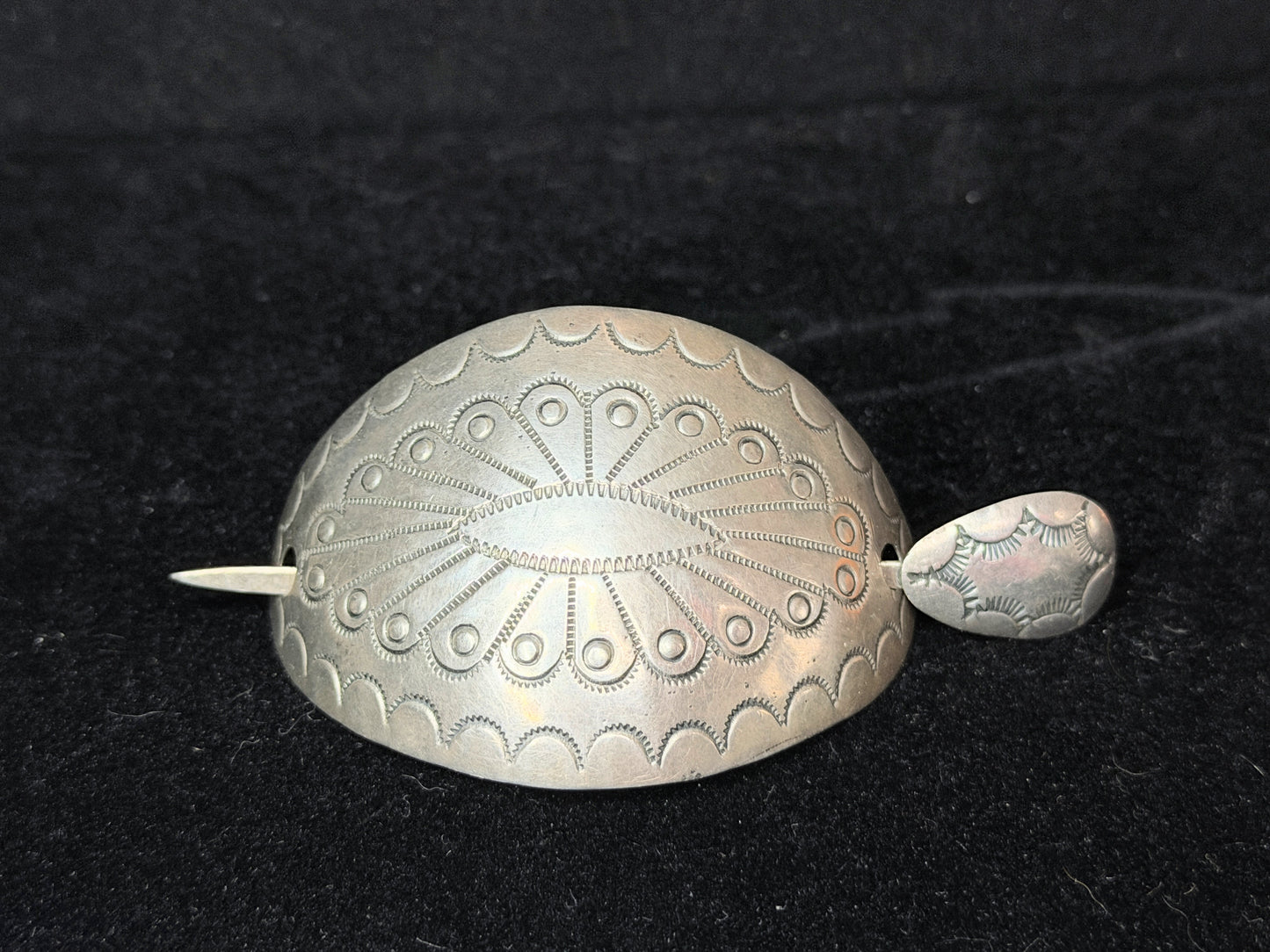 Native American Navajo sterling 925 silver Hair BARRETTE hair pin SS254