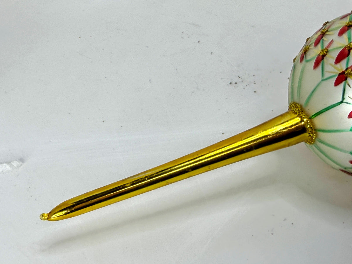 Christopher Radko Retired French Regency 4 Ball Glass Tree Topper 94-388-1 XN120