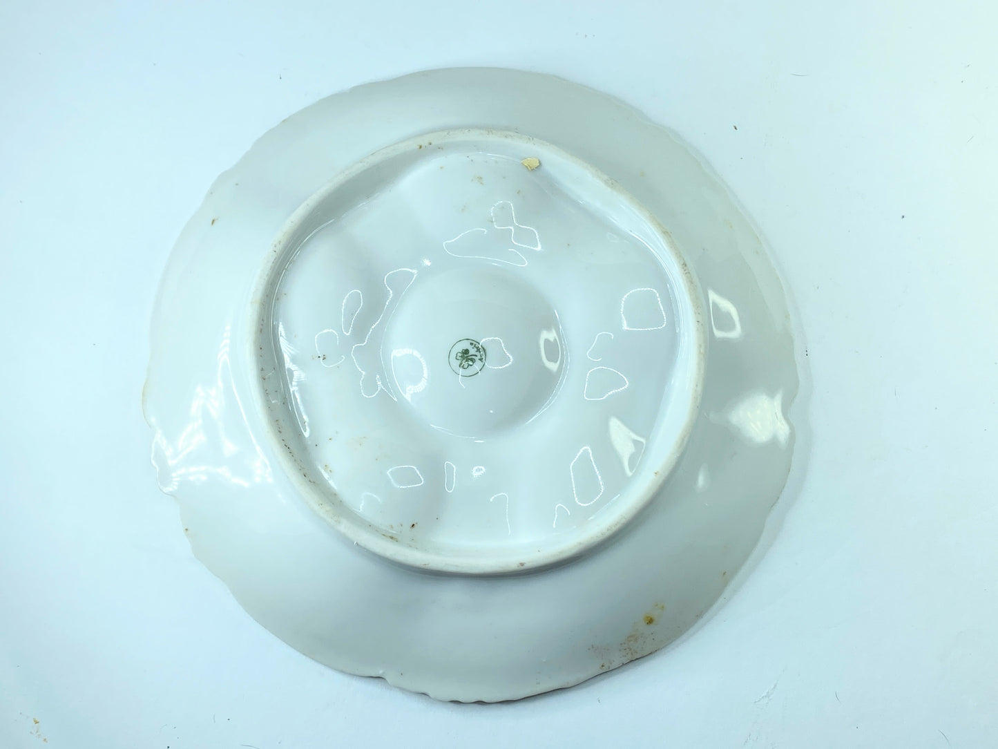 Early 20th cent five-well oyster plate from Bohemia, Austria, 8 1/4" A412