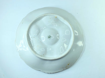 Early 20th cent five-well oyster plate from Bohemia, Austria, 8 1/4" A412