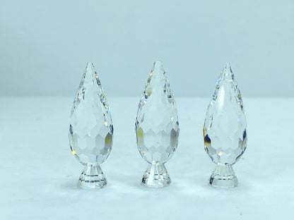 SWAROVSKI Figurines Silver Crystal City Set Poplar Trees box 158979 S04