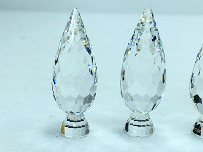 SWAROVSKI Figurines Silver Crystal City Set Poplar Trees box 158979 S04