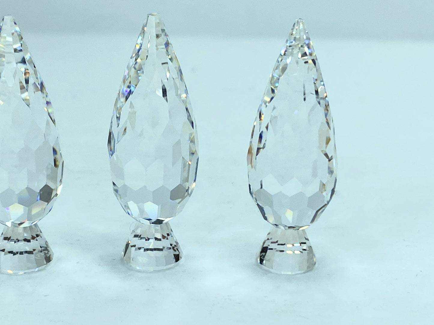 SWAROVSKI Figurines Silver Crystal City Set Poplar Trees box 158979 S04