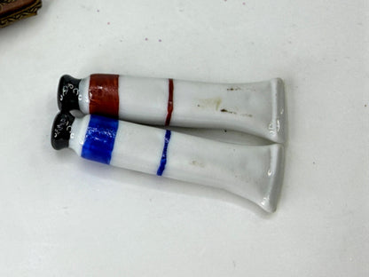 Limoges France PV Paris Eiffel Tower Artist Easel Box 2 Paint Tubes A1321