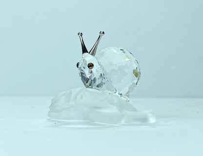 Swarovski Crystal: 196501 Snail on Vine Leaf Box S07