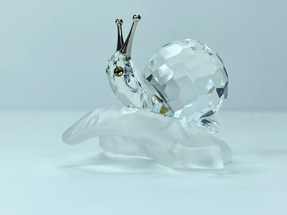 Swarovski Crystal: 196501 Snail on Vine Leaf Box S07