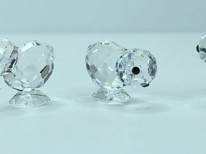 Swarovski Chickens-Mini-Set Of 3 - With Box mirror The Peaceful Countryside S08