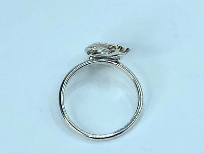 Tiffany & Co. 18K Sterling silver Two-Tone Love Bugs Ladybug Cocktail Ring JR957