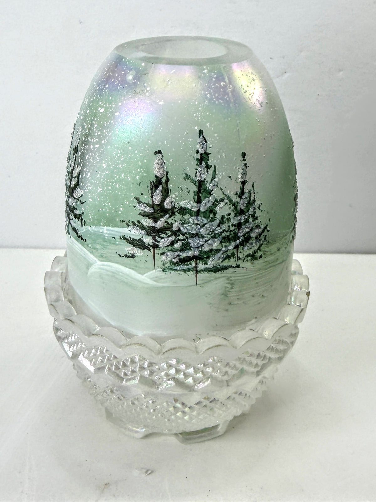 Vintage Vaseline Uranium Glass Bunny Rabbit Figurine UV Glow Yellow A1332