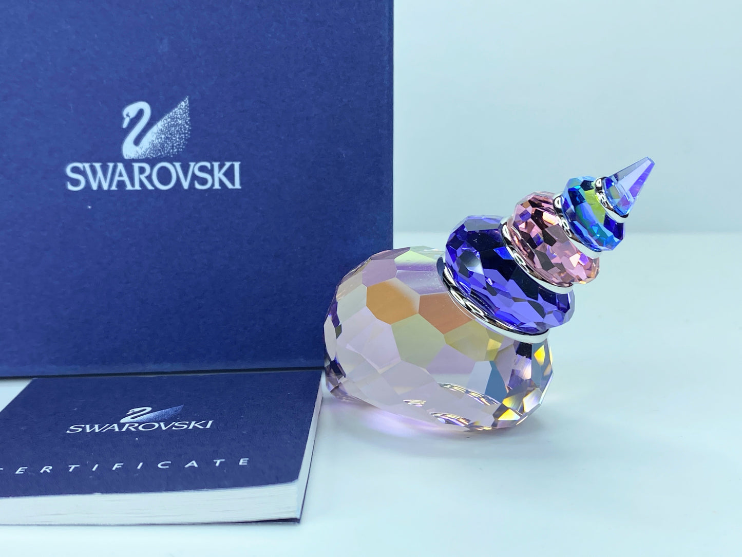 Swarovski Crystal Corunna Blue Violet Shell w/box S13