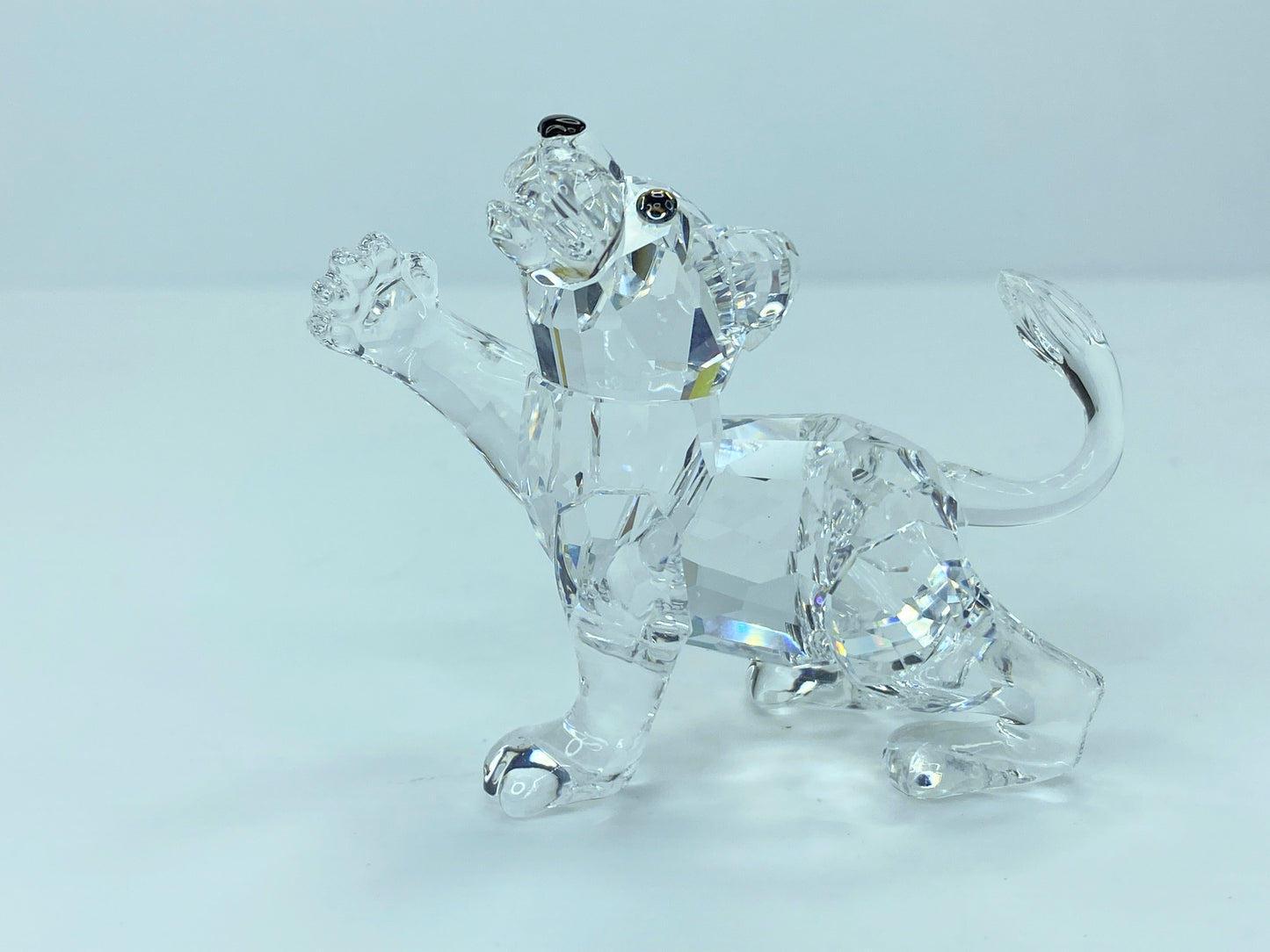 Swarovski Austria Clear Crystal Lion Cub Figurine with box S14