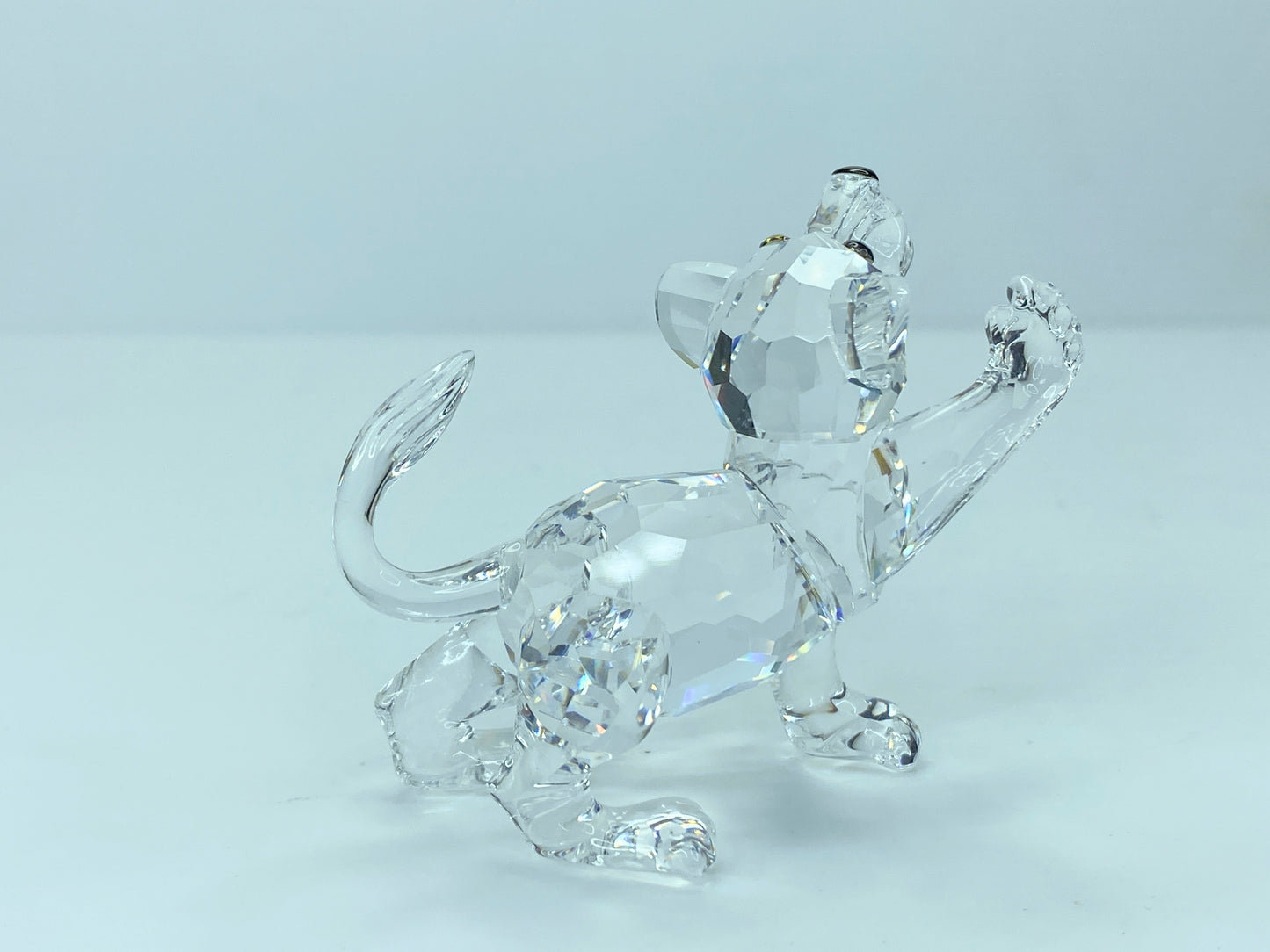 Swarovski Austria Clear Crystal Lion Cub Figurine with box S14