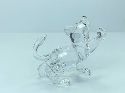 Swarovski Austria Clear Crystal Lion Cub Figurine with box S14