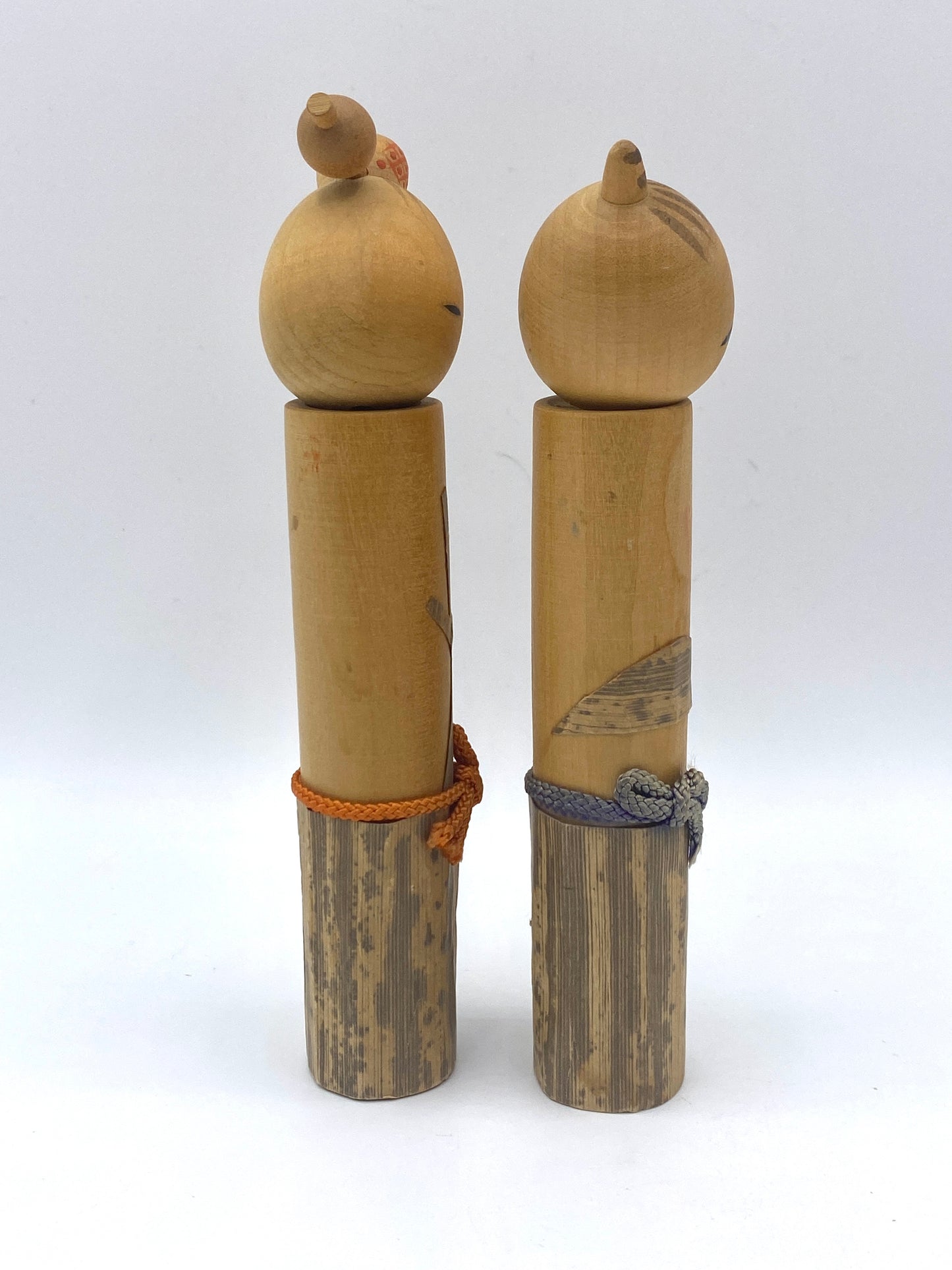 Creative Stylish Kokeshi with Kanasazi hairpin Couple by Lake Towada 6 1/4"