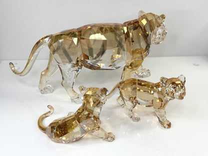Swarovski SCS Crystal Tiger Family Set Standing Tiger & Two Cubs 2010 S282