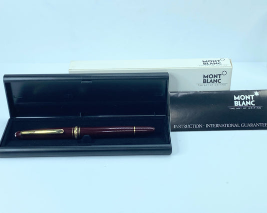 Mont Blanc Ballpoint Pen Bordeaux Burgundy Made In West Germany ST004