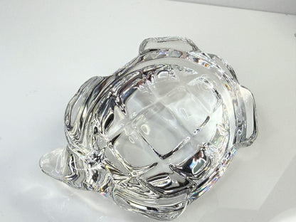 Baccarat France Crystal Turtle Paperweight Art Glass Sculptural Desk Object A860