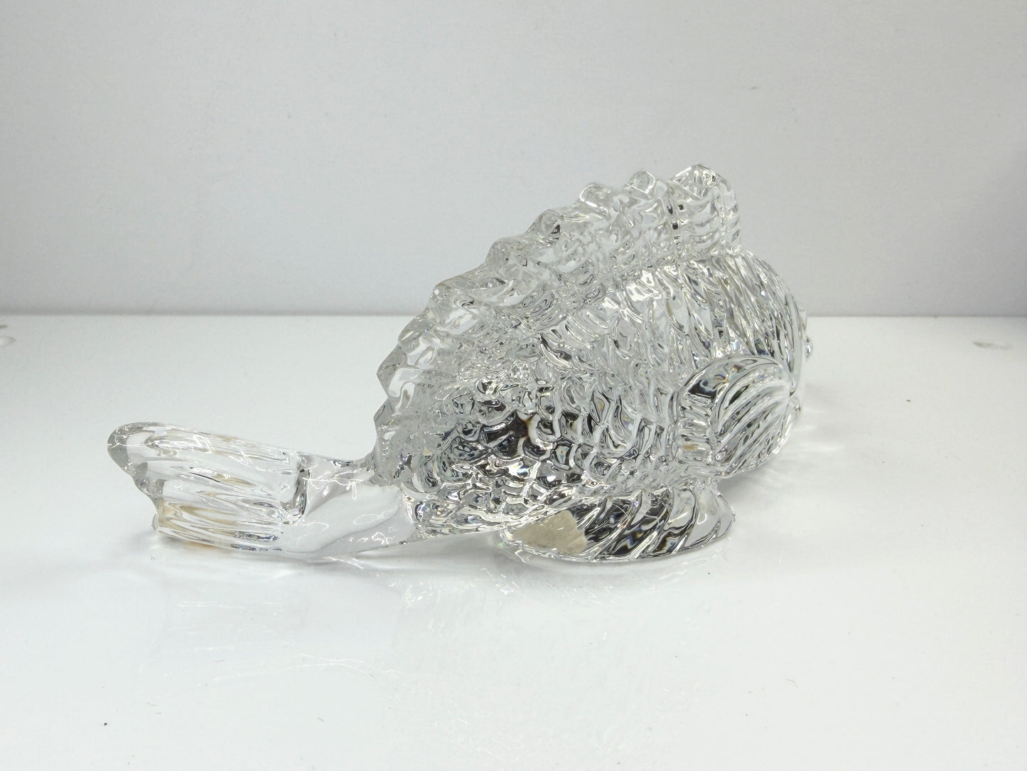 Vintage Baccarat Caprille Fish Clear Crystal Figurine France Art Glass A861