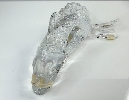 Vintage Baccarat Caprille Fish Clear Crystal Figurine France Art Glass A861