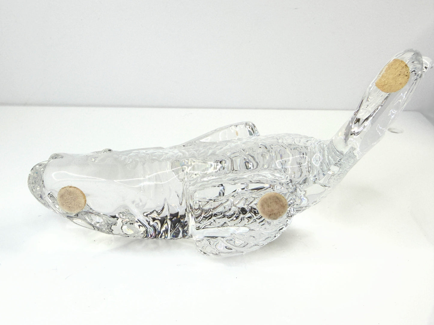 Vintage Baccarat Caprille Fish Clear Crystal Figurine France Art Glass A861